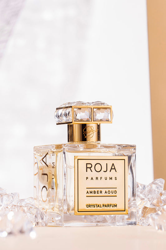 Roja Amber Aoud Crystal 100ml Tester With Cap مع الغطاه