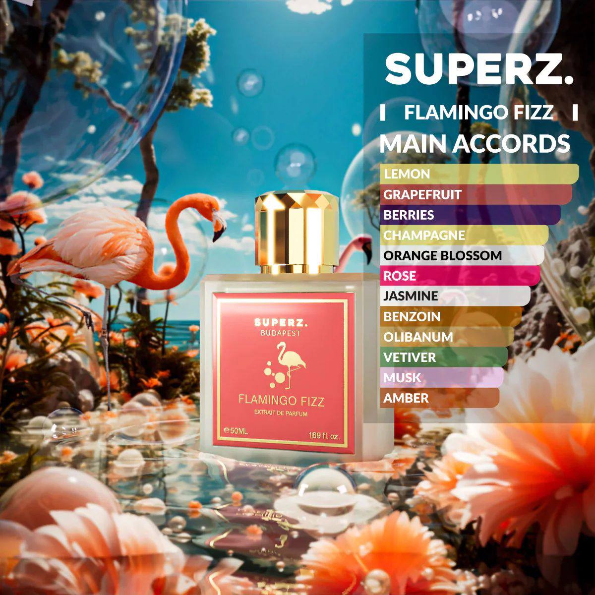 SUPERZ. Budapest Flamingo Fizz 50ml